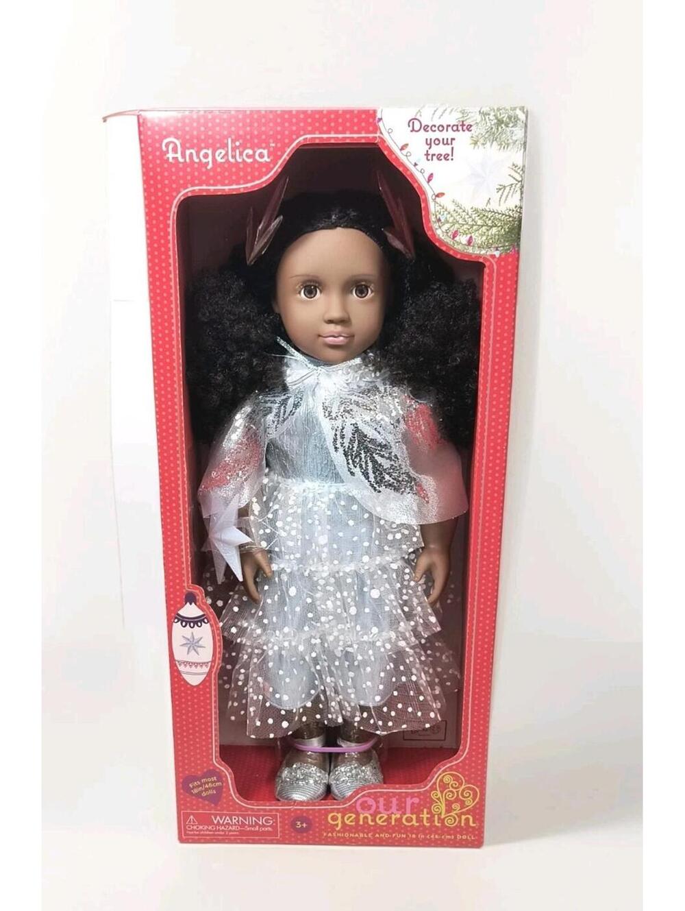 Nib Our Generation Angelica African American 18 Inch Doll Holiday